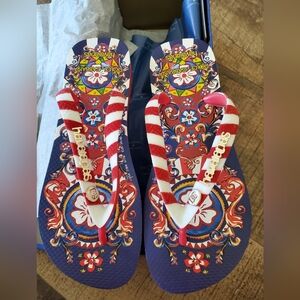Havaianas x Dolce Gabbana Filp Flop Sz 7/8 NWT